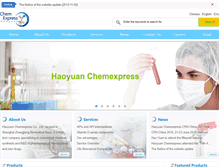 Tablet Screenshot of chemexpress.com.cn